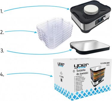Дегидратор на 5 полок, 450 Вт Yoer