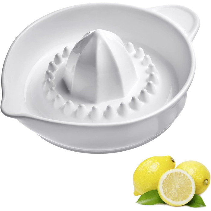 Соковижималка для цитрусових Westmark, Ємність 250 мл, З функцією сита та носиком, Керамічна, Біла, 30722260