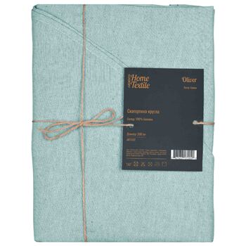 ARDESTO Скатерть Oliver, 200см, 100% хлопок, бирюза