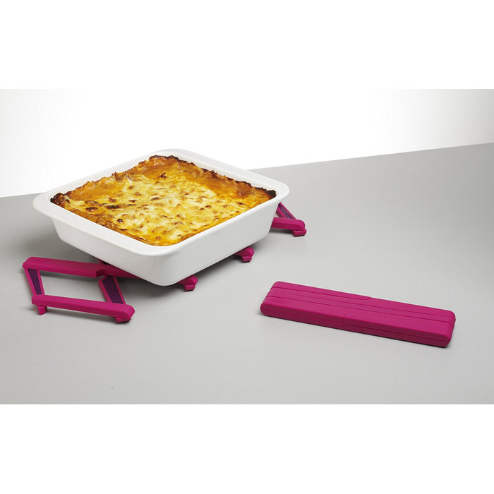 Складная подставка под горячее черная Joseph Joseph Stretch