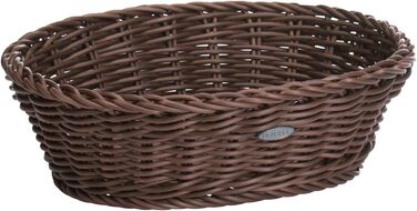 Багатоцільовий кошик, підходить для готелів і громадського харчування, овальний, приблизно 32 x 23 x 7 см, коричневий Saleen