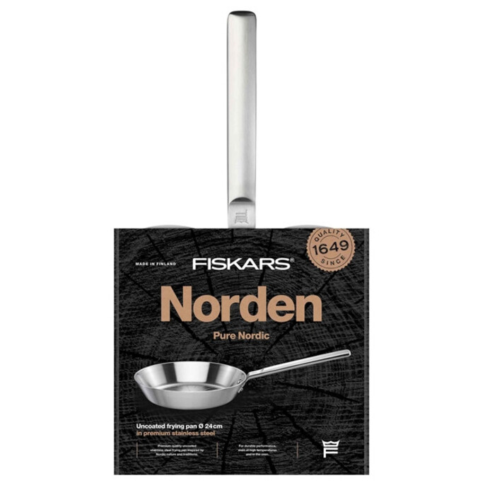 Сковорода Fiskars Norden 24 см без покриття (1067628)