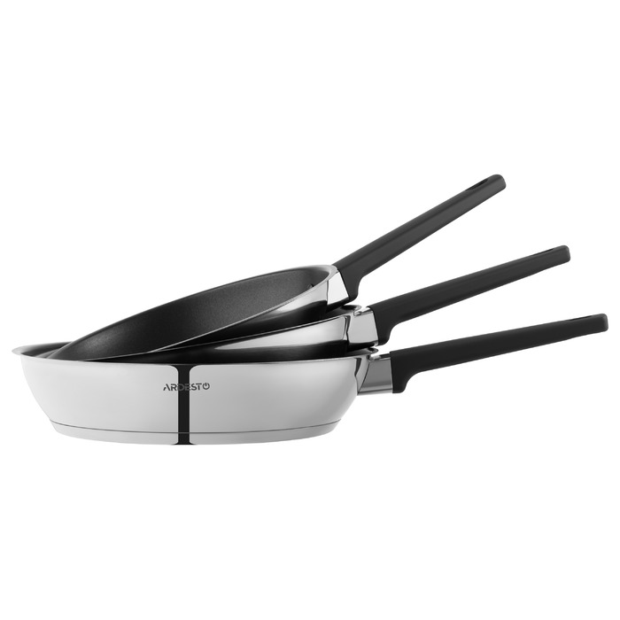 ARDESTO Gemini Piemonte Сковорода для глубокой, 24см, нержавеющая сталь