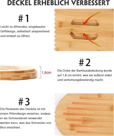 Маленька хлібниця з лляним мішок для хліба 33,5 x 18 x 11,3 см SYLANDO