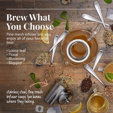 Чайник  со вставкой для ситечка - 1 литр Willow & Everett