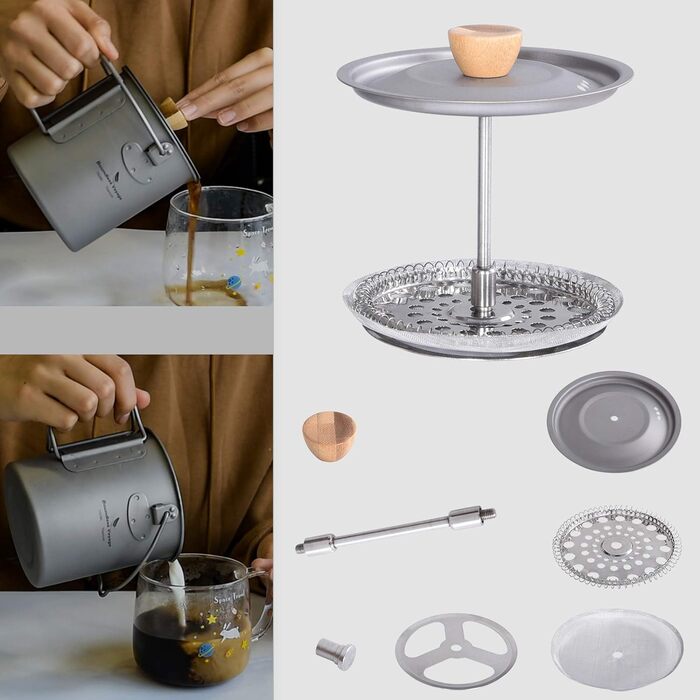 Титанова чашка для кемпінгу 750 мл Boundless Voyage