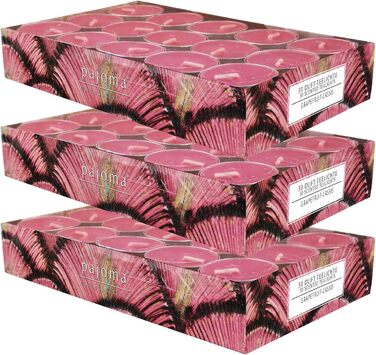 Ароматичних чайних свічок 3x30 шт. ароматичні свічки багато ароматів на вибір висота 1,5 см, Ø 3,5 см (грейпфрут-черрі, 3 x 30 шт. у упаковці), 90