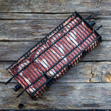 Гриль квадратний з антипригарним покриттям чорний Santos