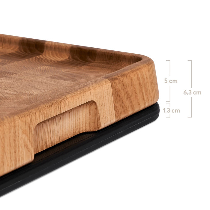 Дошка обробна 38 x 32 см, 2 в 1 Burnhard