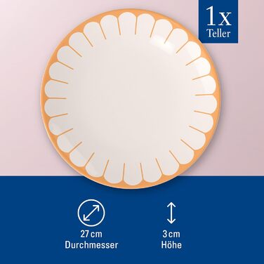 Обідня тарілка 26,6 см, помаранчевий Fleur Villeroy & Boch