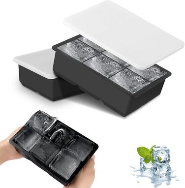 Форма для льоду 2 шт на 12 відділень чорний JOPHEK