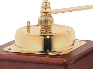 Ручна кавомолка Zassenhaus BRASILIA Бук 12 x 12,5 x 20 см для помелу кавових зерен Плавне регулювання помелу з оригінальною кавомолкою Zassenhaus (червоне дерево)