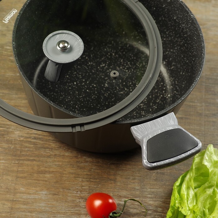 Каструля зі скляною кришкою 24 см 4,2 л STELLA Fissman