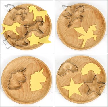 Різдвяні формочки для печива, набір формочок для печива гном Санта Клаус, формочка для печива з нержавіючої сталі у формі лося, формочка для печива з 4 головами лося, подарункові формочки для печива для випікання помадних тортів (барвиста тема A2)