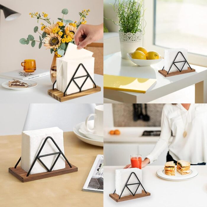 Тримач для серветок дерев'яний вінтажний Eruceky