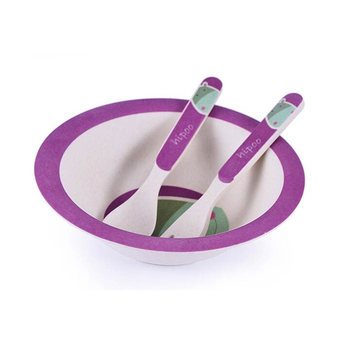 Набор посуды для детей Fissman 3 предмета Бегемот (8863)