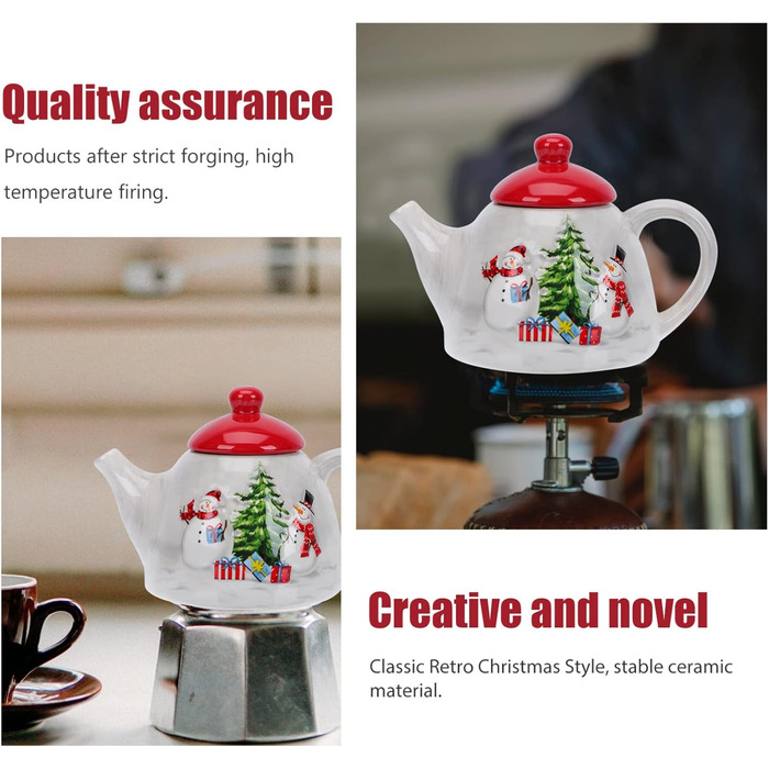 Різдвяний чайник, порцеляновий BESTonZON