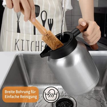 Термоглечик 1,5 л з чайним фільтром, нержавіюча сталь VETIN