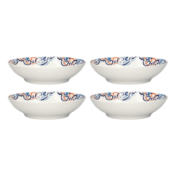 Набір тарілок для пасти CreativeTops Rococo Silk, фарфор, діам. 22 см, 4 шт.