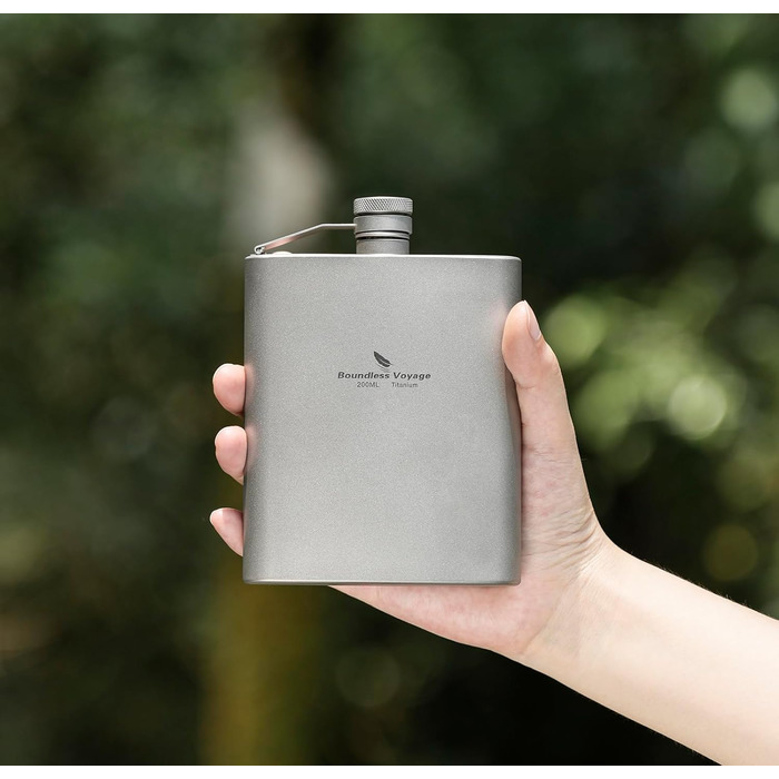 Титанова стегнова фляга 200 мл. iBasingo