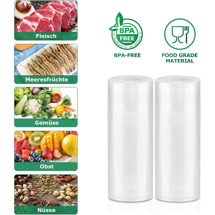 Вакуумные пакеты 2 рулона 28 x 600 см Fresko