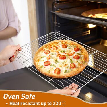 Решетка для гриля из нержавеющей стали для выпечки, жарки, приготовления пищи, 4 шт Herogo