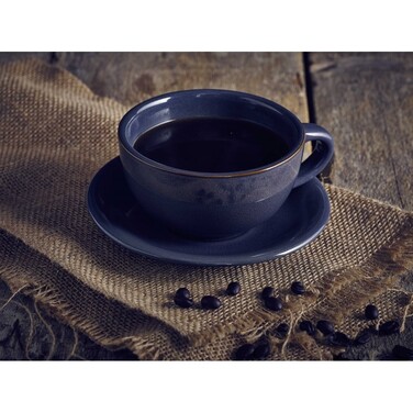 Блюдце голубое 15 см, Terra Stoneware Rustic, GenWare