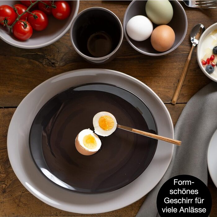 Обеденный сервиз на 6 персон, 30 предметов, серый Swing Moritz & Moritz