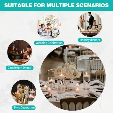 Набір із 30 плаваючих свічок білого кольору GOWTX