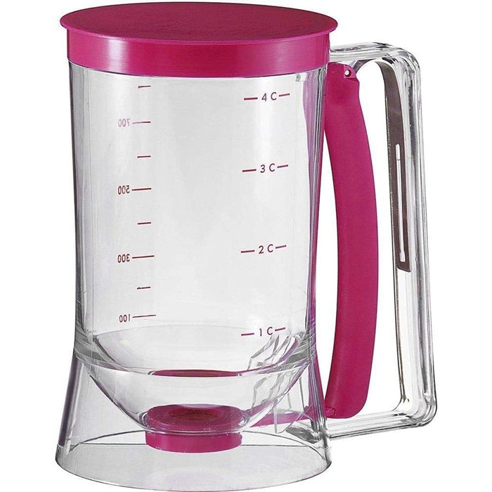 Диспенсер для тіста з кришкою та вагами 900 мл PIQIUQIU