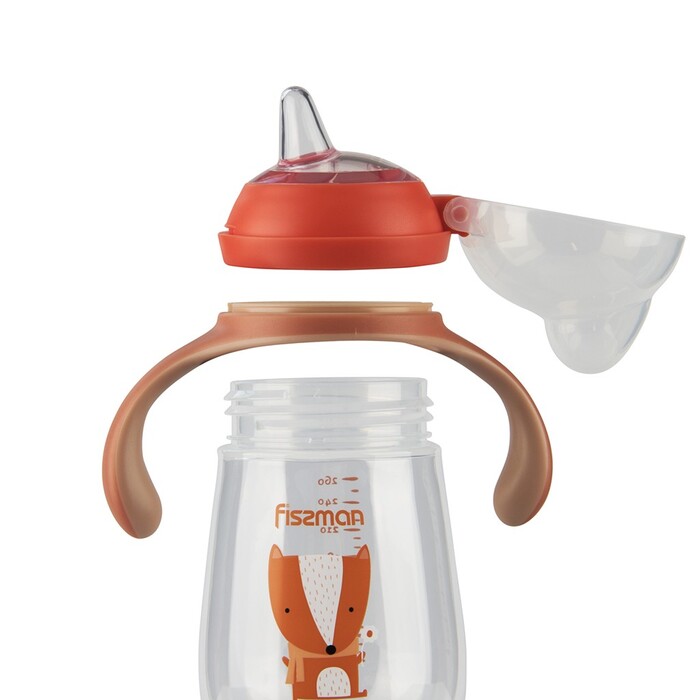 Бутылка для кормления Fissman 260 мл с ручками (6907)