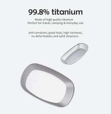 Титанова одношарова миска для кемпінгу iBasingo