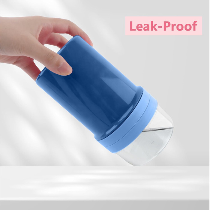 Стаканчик для пластівців 800 мл із ложкою, синій Acasimo