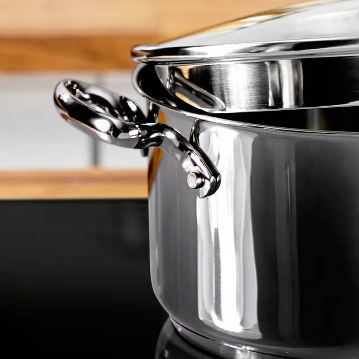 Tefal Набір посуду DUETTO+, 6предметів, нержавіюча сталь, скло