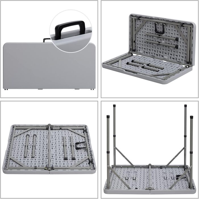 Складаний стіл для кемпінгу 87 х 87 см HollyHOME