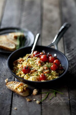 Сковорода 20 см с антипригарным покрытием, антрацит/серебристый Le Creuset