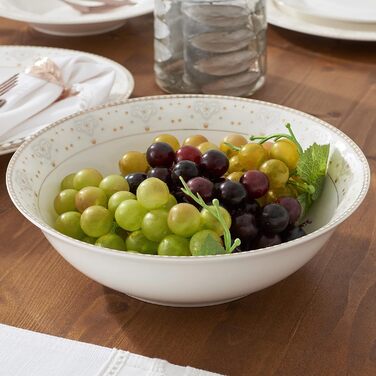 Столовий сервіз на 6 персон, 20 предметів, білий/сріблястий OSAKA MULTI CASA MEX