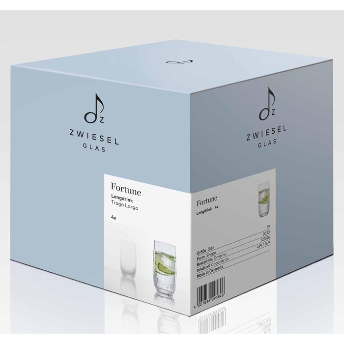 Стакан для лонгдринков 0,5 л, набор 4 предмета Fortune Zwiesel Glas