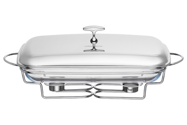 Марміт Ardesto Black Mars, 3000мл, скло, нержавіюча сталь, прямокутна, прозорий