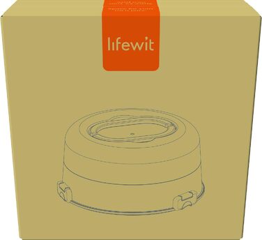 Контейнер для торта 27 см з кришкою та ручкою, зелений Lifewit