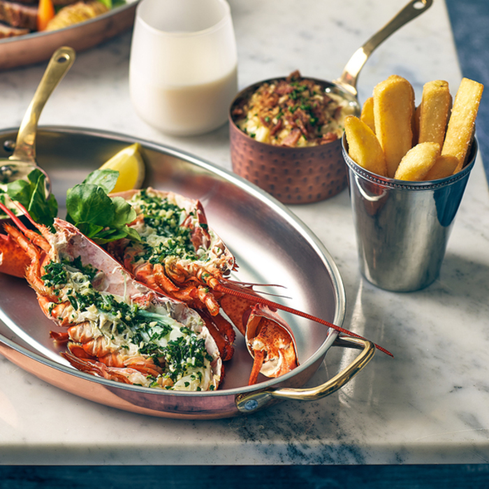 Сковорода для подачі 30*21 см, овальна, мідне покриття GenWare