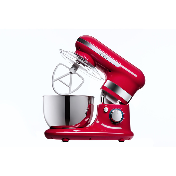 ARDESTO Міксер планетарний 800Вт, насадки-3, чаша-нерж., метал, 4л, Pulse-режим, червоний