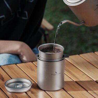 Титановая чайная чашка с двойными стенками 350 мл iBasingo