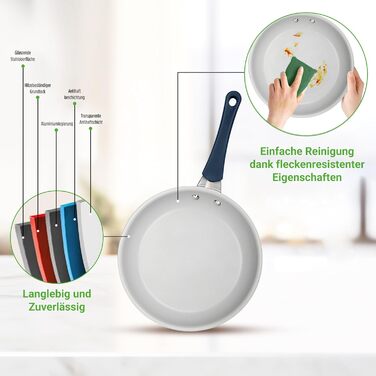 Набір посуду NutriChef з 20 предметів з антипригарним покриттям каструля, сковорідка та посуд для випікання набір посуду без PFOA/PFOS для газових, електричних, керамічних та індукційних варильних поверхонь включає сковорідки, каструлі, деко, форму для хл