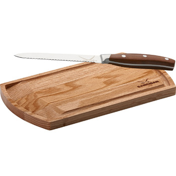 Дошка коктейльна з універсальним ножем, дерево, 20 x 2.5 x 1.7 см Sansibar Rosle