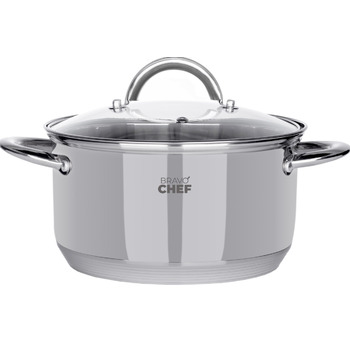 Каструля Bravo Chef 22 см (4.35 л) з кришкою (6720870)