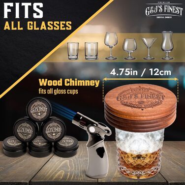 Набор для копчения коктейлей 10 предметов G & J's Finest