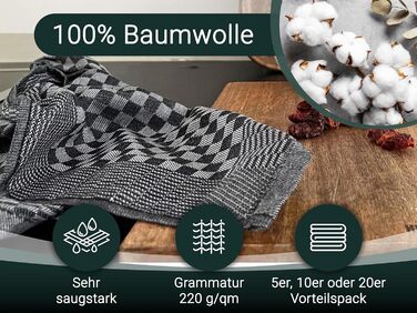 Набір кухонних рушників з 10 предметів 46 x 70 см ZOLLNER