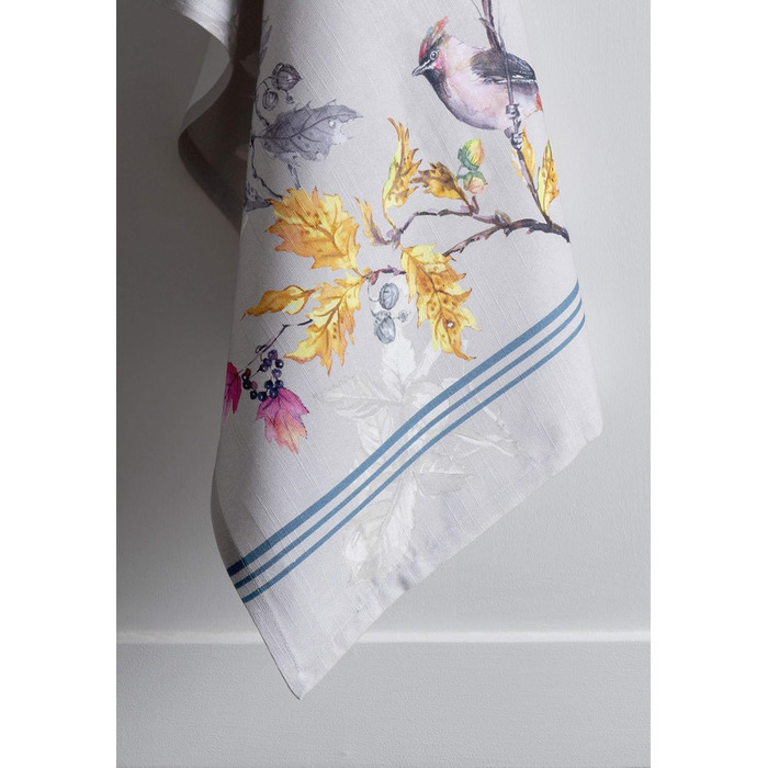 Набір із 3 багатоцільових кухонних рушників Maison d&39 Hermine Rural Christmas, 100 бавовна Барні рушники День подяки/Різдво (50 см x 70 см) (Рівнодення сірий)