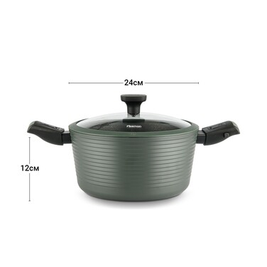 Каструля зі знімними ручками  24 см 4,5 л BRILLIANT Fissman